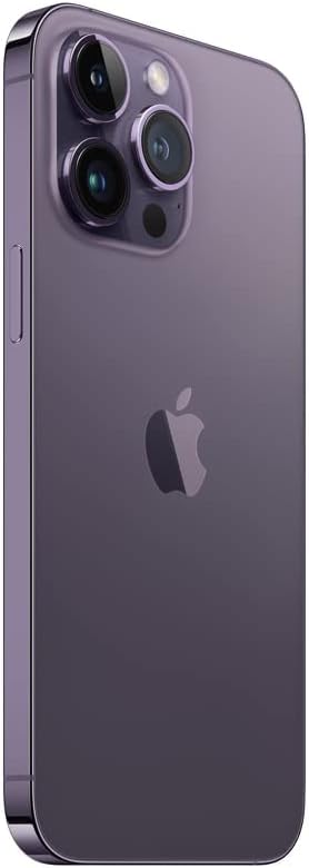Apple iPhone 14 Pro Max, 256GB, Deep Purple - Unlocked (Renewed)