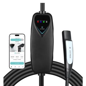 Lectron Level 2 Tesla Charger (WiFi Version) - 240V, 40 Amp, NEMA 14-50 Plug, 16 ft Extension Cord - Portable Electric Car Charger for Tesla - Compatible with All Tesla Models 3/Y/S/X