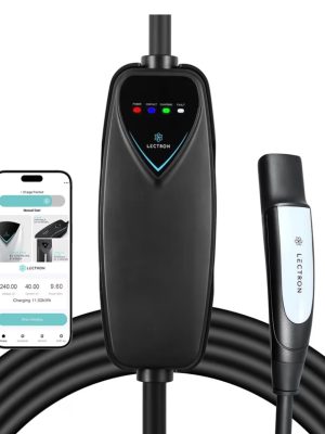 Lectron Level 2 Tesla Charger (WiFi Version) - 240V, 40 Amp, NEMA 14-50 Plug, 16 ft Extension Cord - Portable Electric Car Charger for Tesla - Compatible with All Tesla Models 3/Y/S/X